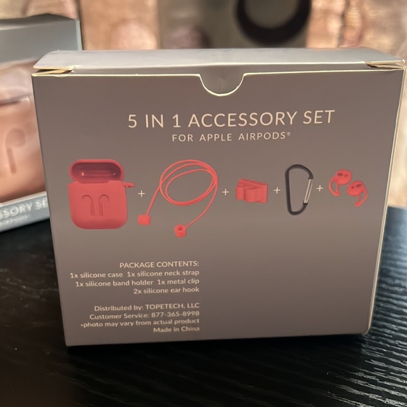 TOPETECH Apple AirPods Protective Case and Accessories Bundle 2-pack - Picture 2 of 4